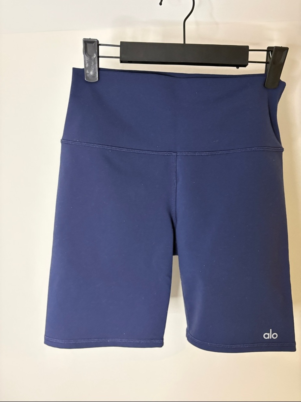 ALO Yoga High-Rise Navy Bike Shorts